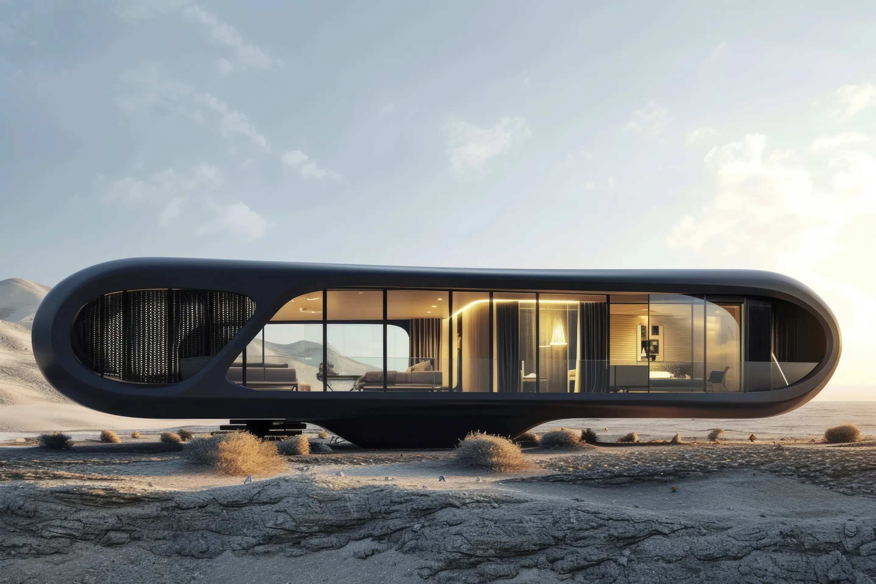 Modern futuristic house